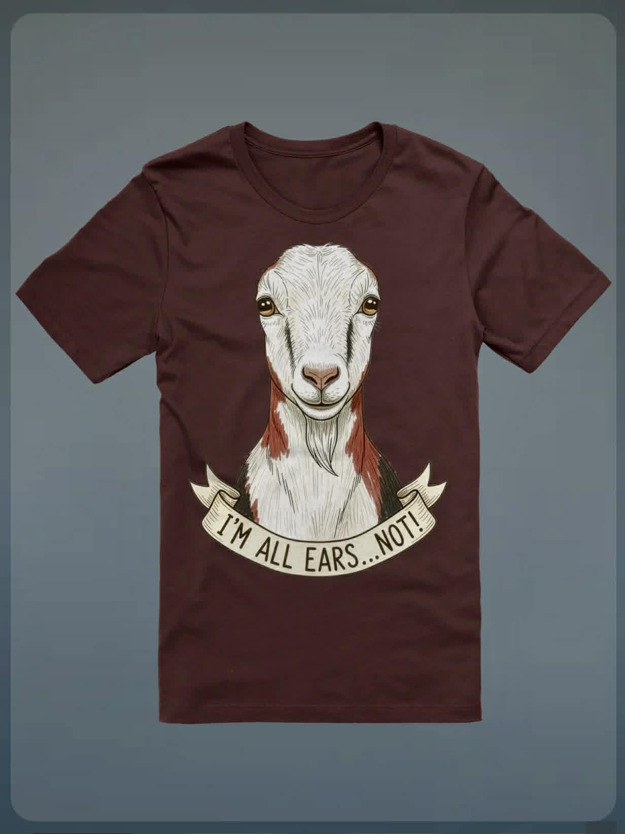 I'm All Ears...Not! LaMancha Goat Tee